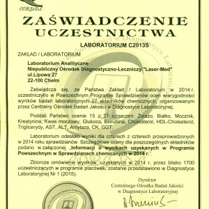 Zaświadczenie uczestnictwa1